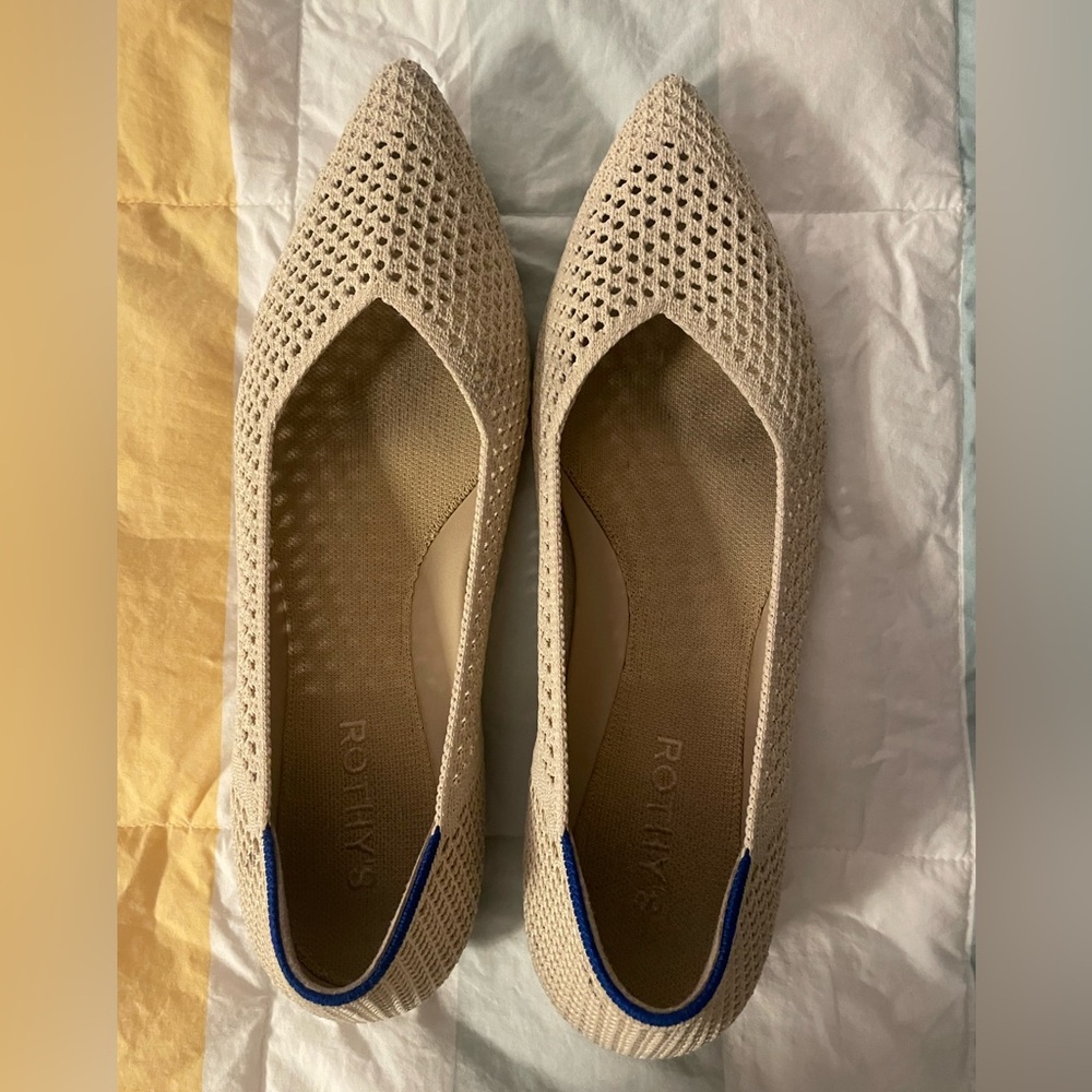 Rothy's Cream Perforated Flats for Everyday Comfort